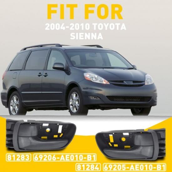 LH RH Door Front Handles Interior Pair Fit 2004-2010 Toyota Sienna 3.5L