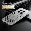 Luxury Frosted Mesh Heat Dissipation For Magsafe Magnetic Phone Case For VIVO X300 IQOO 13 12 Pro Wireless Charge Bumper Cover