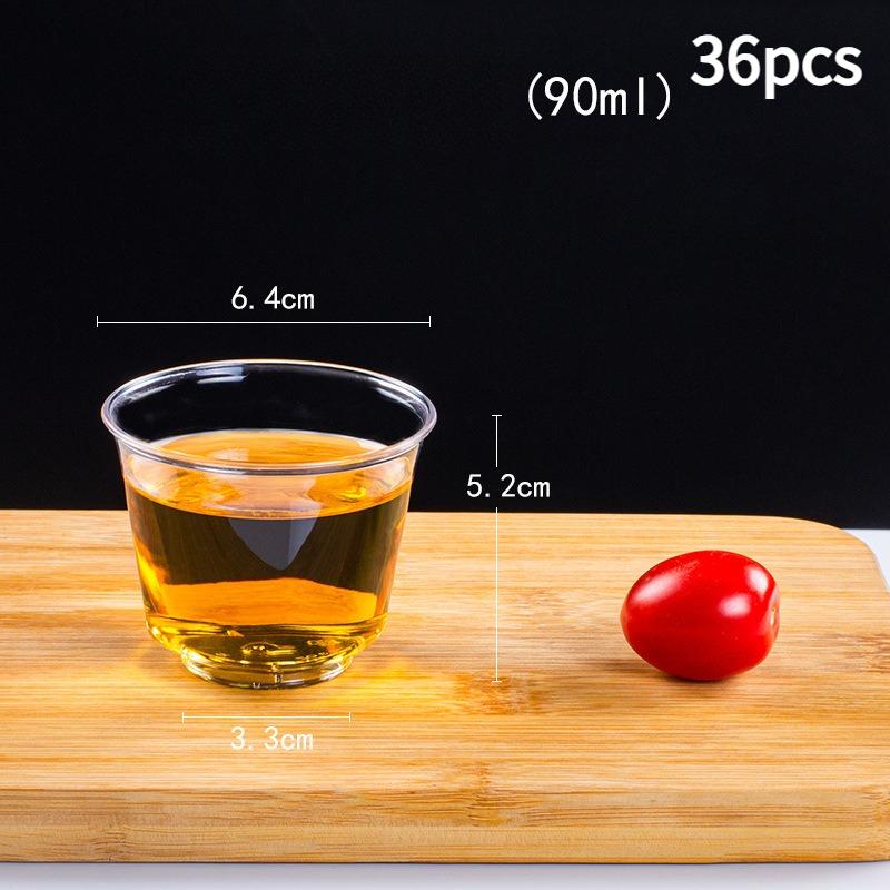 Eco-friendly Clear Plastic Disposable Party Shot Glasses Jelly Cups Tumblers Birthday Kitchen Accessories High Temperature Resistant Tea Cup for Drink