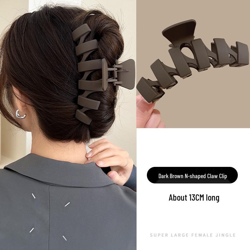 Exquisite Acrylic Claw Clip for Thick Hair - Large High-End Shark Hairpin
