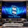 Wall Hanging Tapestry Custom NameBIRMINGHAM CITY Pattern Personalized Printed Fabric Wall Decor
