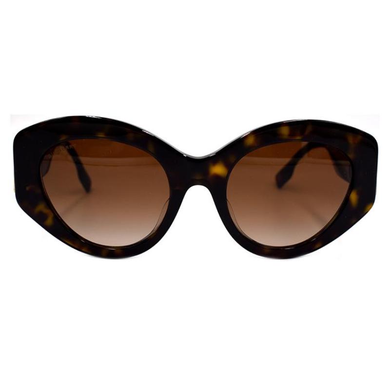 

BURBERRY Accessories Decoration Series Plate Cat s Eye Holiday Travel Sunglasses 4361F Women s Tortoiseshell Colour F