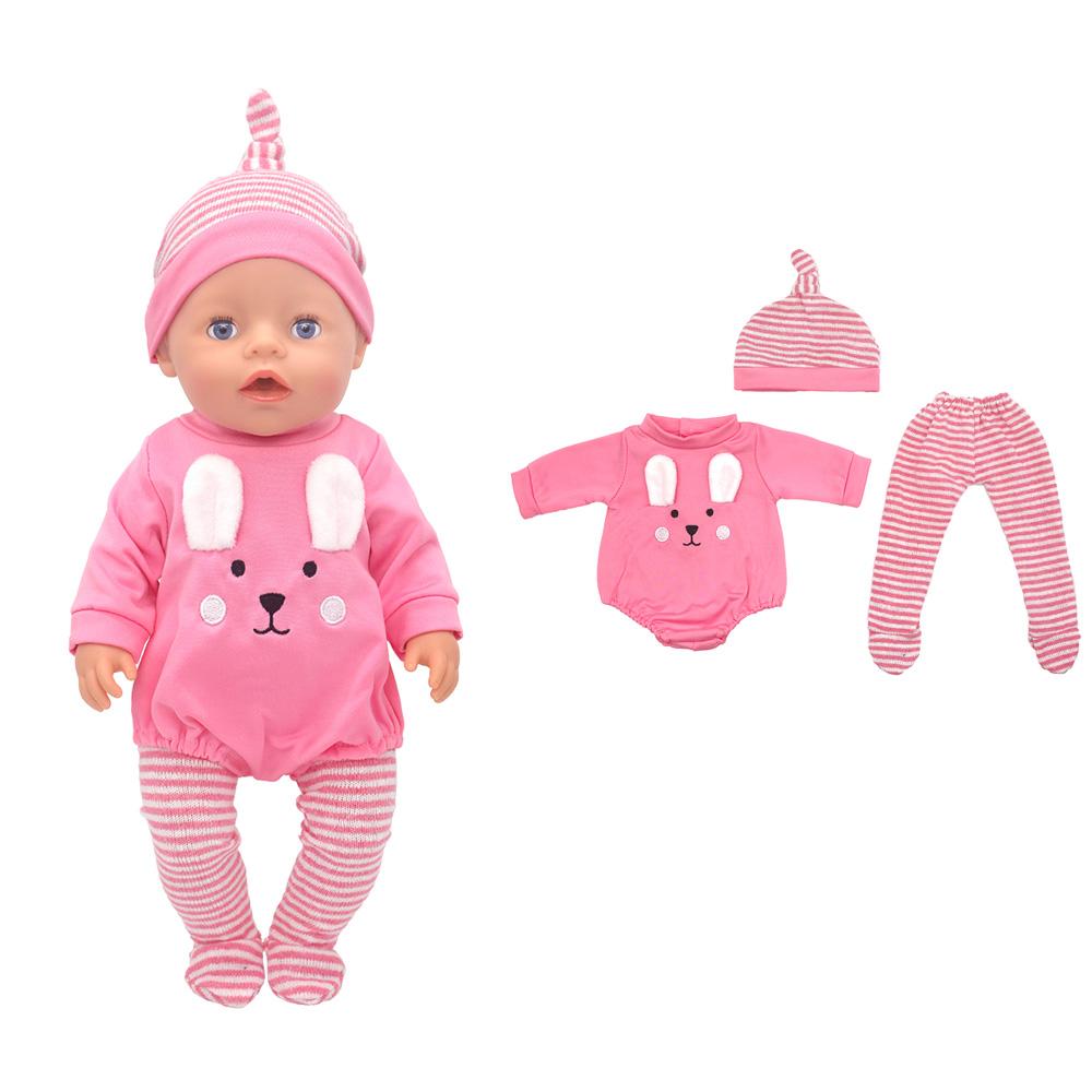 2023 winter New top suit For 17 Inch Baby Reborn Doll 43cm Baby Doll Clothes, doll accessory.