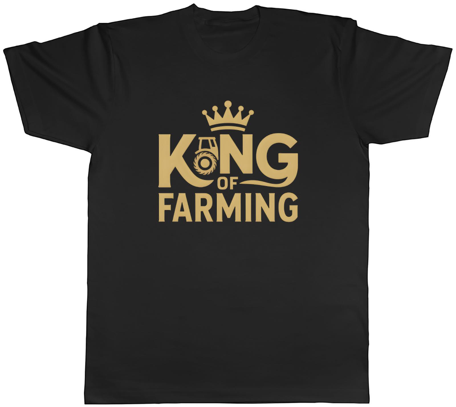 King of Farming Farmer Tractor Unisexs TShirt Tee Gift Top S