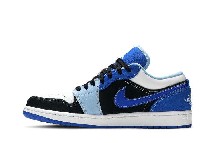 Men's Sneakers Jordan 1 Low Racer Blue White Racer Blue/Psychic Blue/Black/Multi-Color