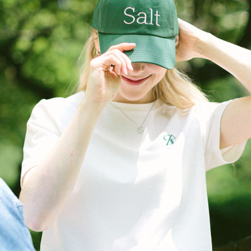 

SALTANDCHOCOLATE SALT Lettering Ball Cap Green 4C2311002 Green F
