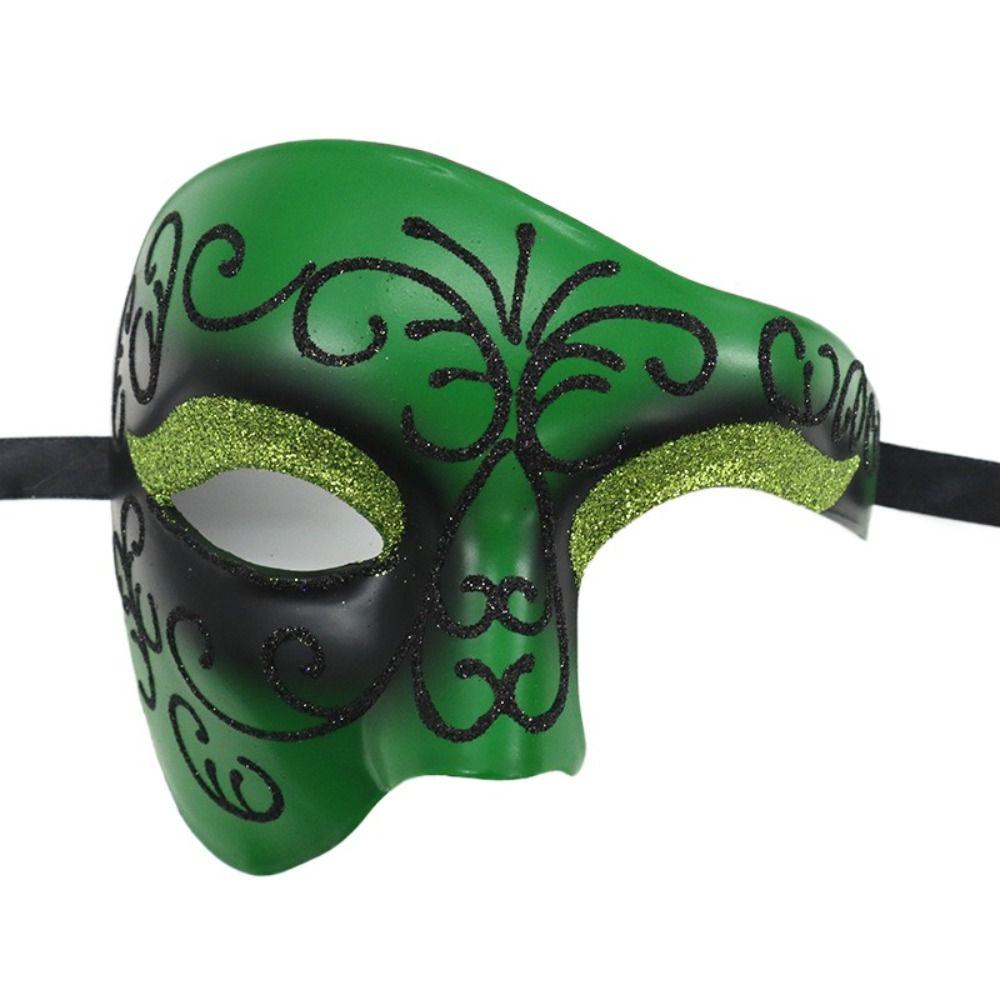 Fashion Masquerade Masks Creative Halloween  Masks Simple The Phantom Dancer Mask  Halloween Party