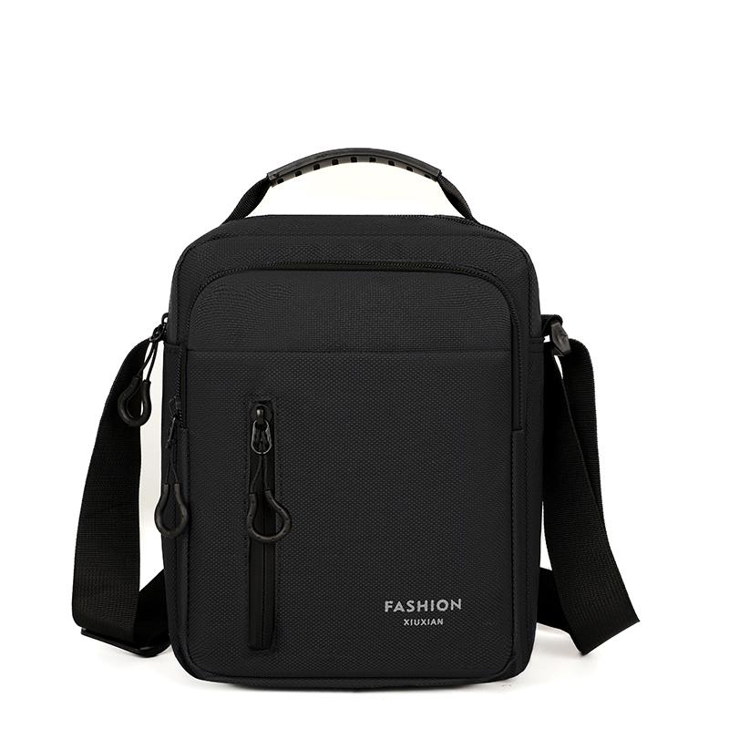 Solid Color Shoulder Bag Commuter Men's Bag Change Mobile Phone Crossbody Bag