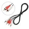 QDiShi (2 Pcs) RCA Stereo Audio Cable, 2-RCA Male To 2-RCA Male (5 FT), Stereo Audio 2RCA Cord Male To Male Connector