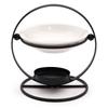 Oil Burner Ceramic and Metal Round Stand