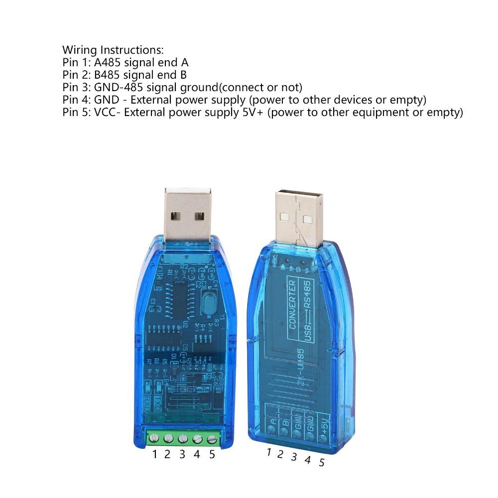 CH340 Chip USB To RS485 Converter Practical Communication Module  Serial Line Converter