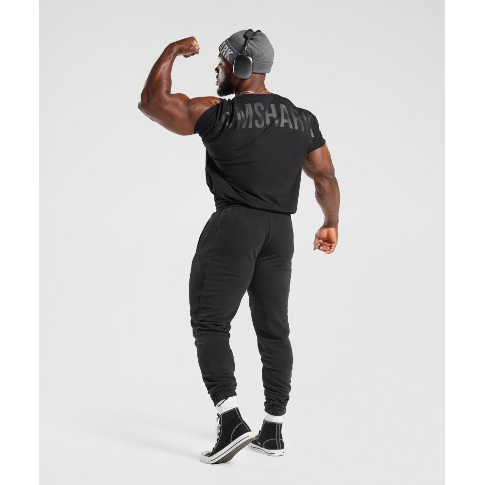 Gymshark Power T SHIRT Black A4a9q Bb2j