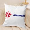 JJEANNEAUs Logo Cushion Cover Short Plush Doublesided Print Square Throw Pillow Covers Sofa Home Cushion Decor