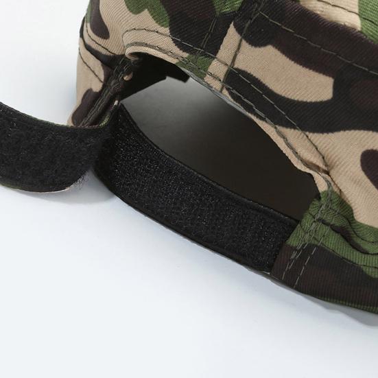Camouflage Baseball Cap Unisex Lett Anti-UV Solbeskyttelse Bærbar Sommer Flat Hat Utendørs Trening Vandring Sport Cap Voksen Soldat Hat