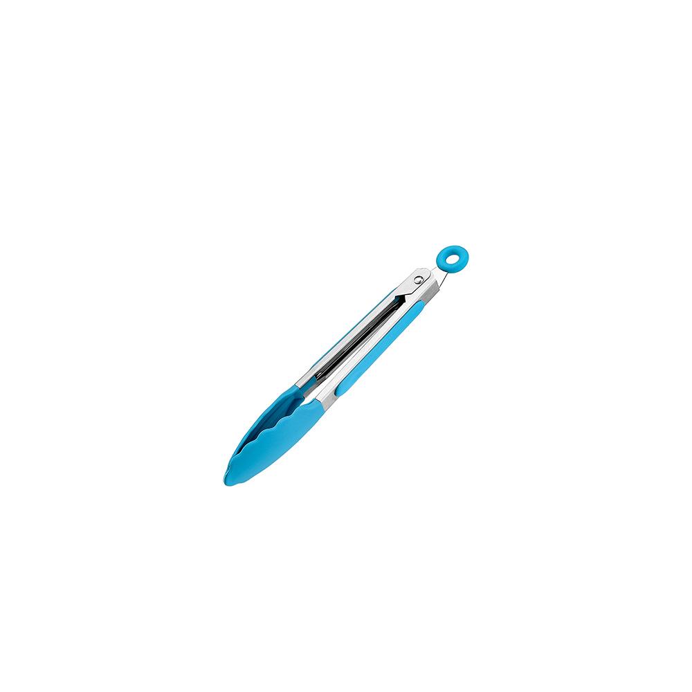High-Temperature Resistant Silicone Kitchen Tongs - Non-Slip for Grilling, Baking, and Bread Handling.