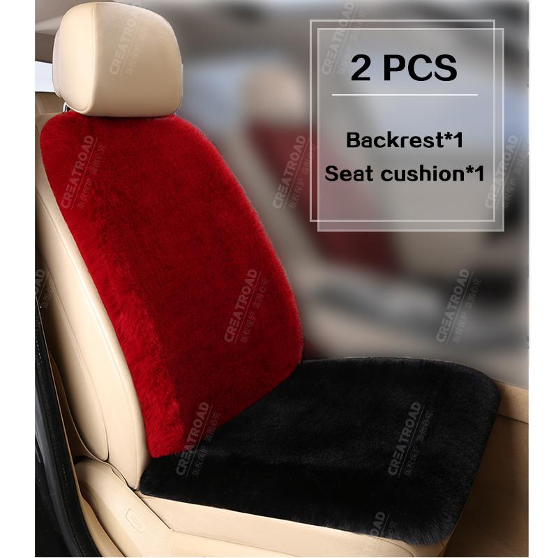Plush Seat Cover Cushion For Volkswagen Passat B5 B7 B8 Golf 4 5 6 7 Polo Winter warm Plush Protector Interior Accessories