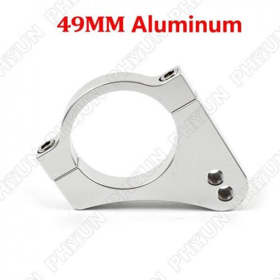 49mm Motorcycle Steering Damper Fork Frame Mounting Clamp Bracket CNC Aluminum