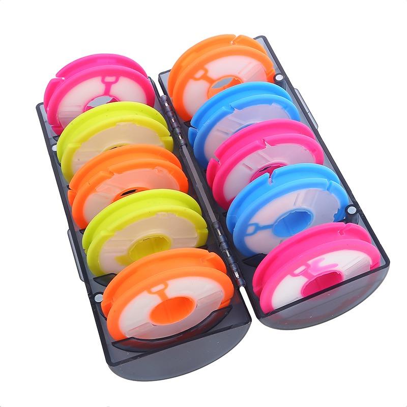 Rainbow Fishing Main Line Box Winding Board High Quality Fishing Box Fishing Tools 6-10 Spindle Silicone Main Spool