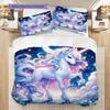 Biancheria da letto con unicorno da sogno, copripiumino, federa, decorazione per la casa, regalo di compleanno (1 * copripiumino+2 * federe, senza imbottitura)