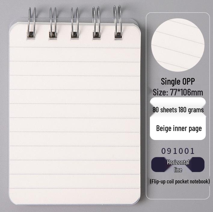 Dream Cartoon Mini Coil Notebook - Portable A7 Cute Memo Pad for Students