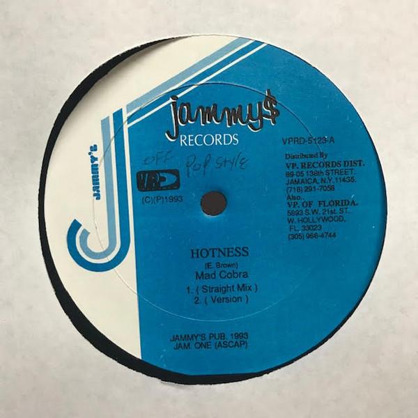 

12inch Record MAD COBRA BLACKA DEMUS Hotness VPRD5123 Jammys Records 1993 US Reggae Ska Dub Used