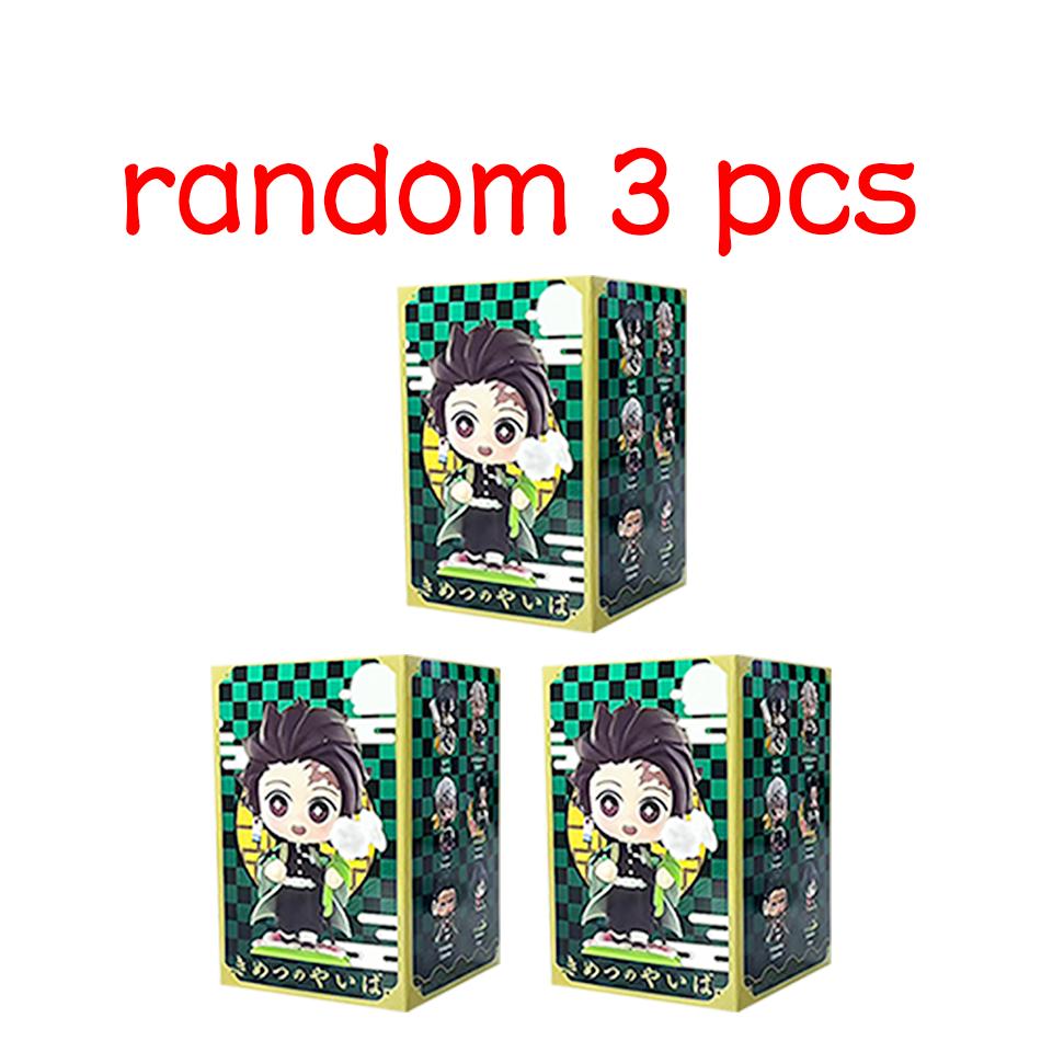 Demon Slayer Tanjiro Kamado Nezuko anime çizgi film figürü kör kutu yaratıcı kişiselleştirilmiş heykel model süs eşyası sürpriz hediye kutusu