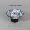 Chinese Blue and White High-Footed Porcelain Pastry Plate - Small Size for Fruit, Tea, Snacks, Nuts, or Pot Stand