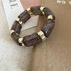 Fashion Bracelets Stylish Two Tone Glitter Sequins Acrylic Geometric Splice Elastic Beaded Strand Casual Daily Accessories