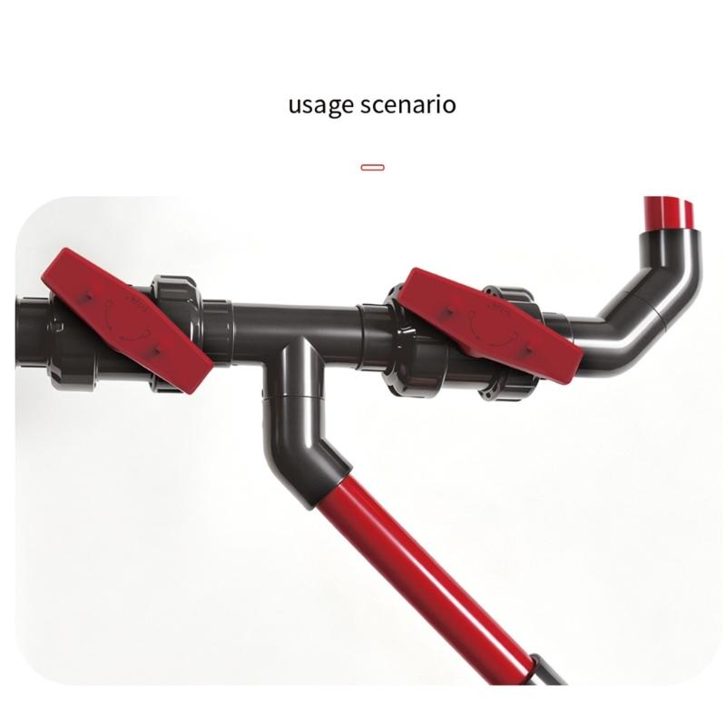 Hard Pipe Plumbing Double Union Control Part, UPVC Union End Component for Service Access and Pipe Management Use