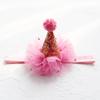 Glitter Birthday Hat Hair Accessory Shiny Star Decor Headwear for Kids Birthday Party Holiday Cosplay Dress Up Favors
