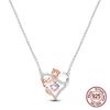 925 Sterling Silver Tulip Love Necklace Flower Pendant Necklace for Women Fashion Anniversary Birthday Jewelry Gifts