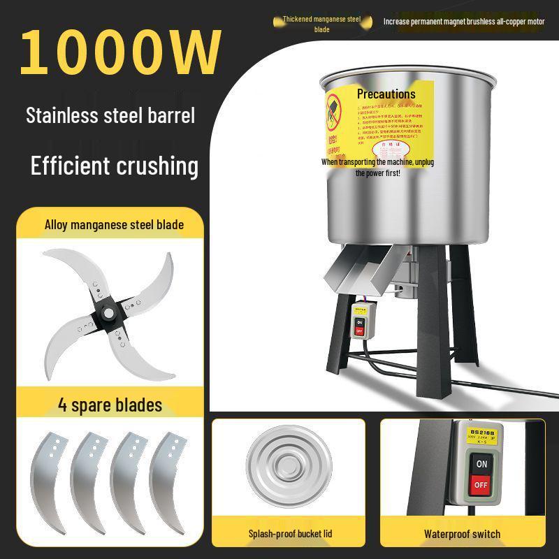 Stainless Steel Vegetable and Fodder Chopper for Poultry