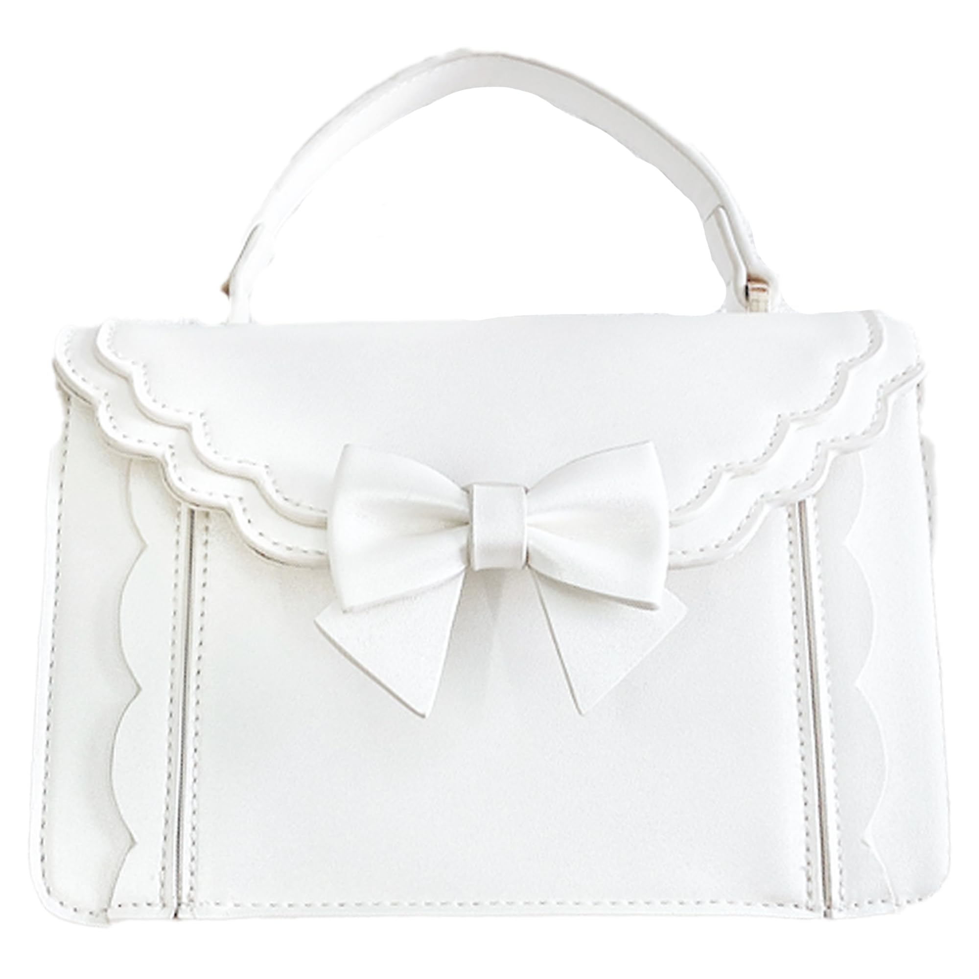 

Ribbon and Scallop Ita Shoulder Small Perfect for Otaku Activities G.TRIGER Bag, Transparent, Clear, White, Women s, Size, білий