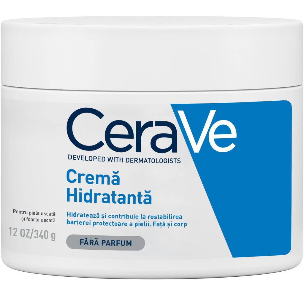 CeraVe Moisturizing Cream with Ceramides and Hyaluronic Acid for Dry To Very Dry Skin, Face and Body Lotion, 340g