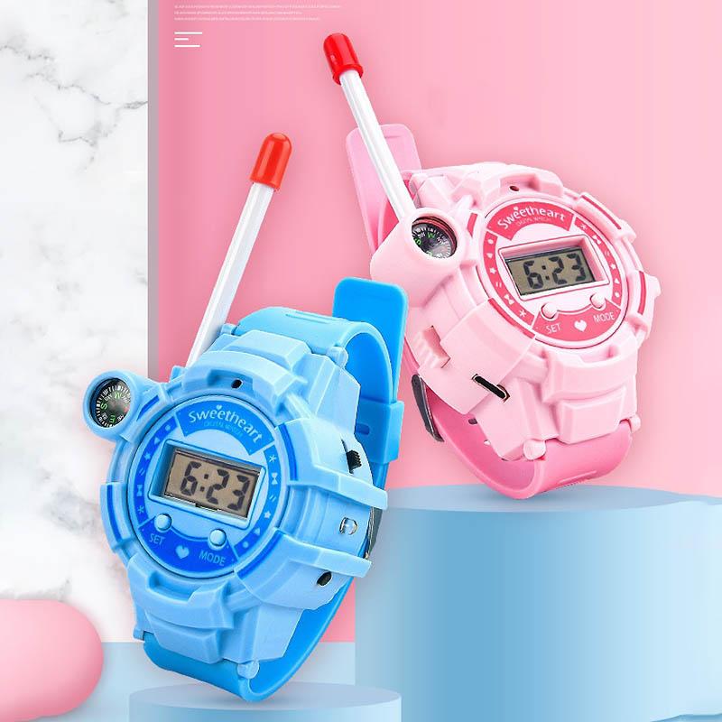 Multi-function Mini Walkie-talkie Watch Toy Children Outdoor Wireless Dialogue Pager Walkie-talkie Electronic Telephone Toy