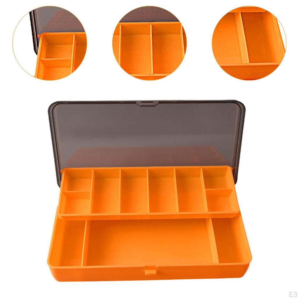 Fishing Gear Organizer Case with Dividers for Bait Storage And Outdoor Use