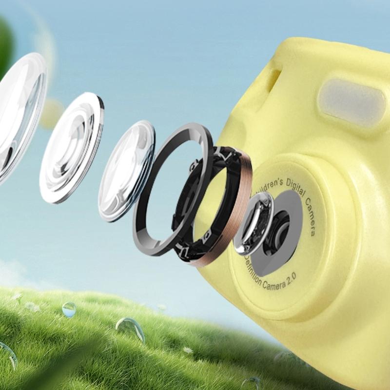 Kinder Mini Kamera 2 Zoll Display USB-Aufladung Mit Lustigen Filtern Und Stickern Für Outdoor-Aktivitäten Automatische Abschaltung