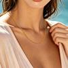 Cross-border Hot Selling Women's Gold Plated Stainless Steel Necklace