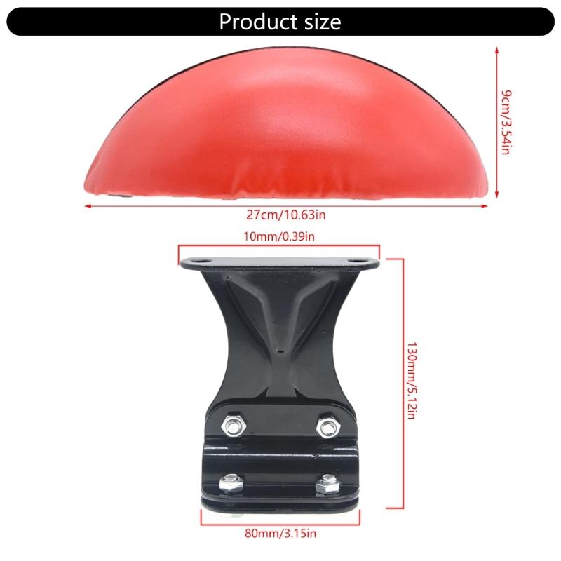 Comfort Enhancing Motorbike Scooter Seating Cushion with Adjustable Ergonomic Backrest Supportive Back Pad for Daily Use