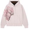 Mens Hooded Zip-Up Sweatshirt 3D Digital Print Loose Fit Streetwear Casual Pullover Fall