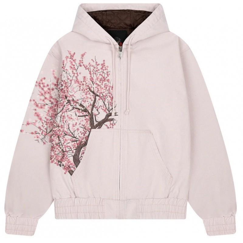 Mens Hooded Zip-Up Sweatshirt 3D Digital Print Loose Fit Streetwear Casual Pullover Fall