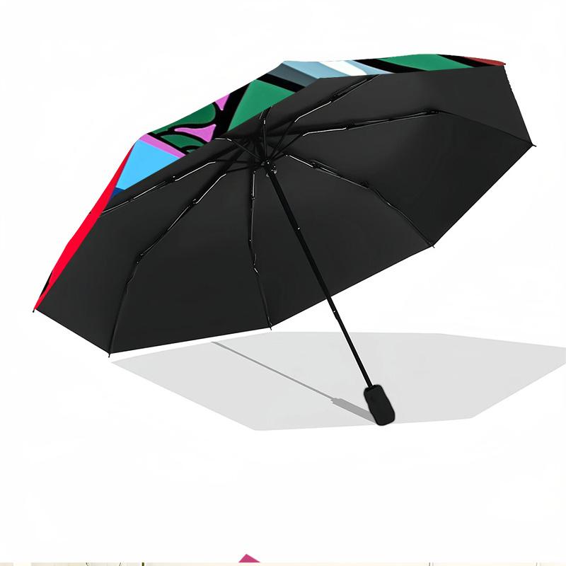 Among Us Print Automatic Open Close Umbrella, Portable Foldable Umbrella, for Outdoor Commute Camping Trip, Ideal Birthday Gift
