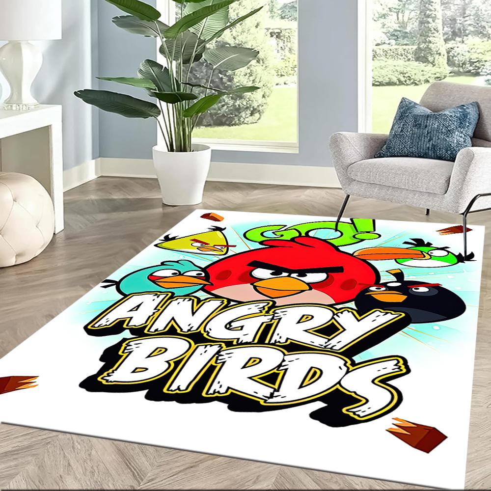 Angry Birds Adventure Square Rugs Are a Great Choice for Living Rooms, Bedrooms, Home Décor, and As Gifts.