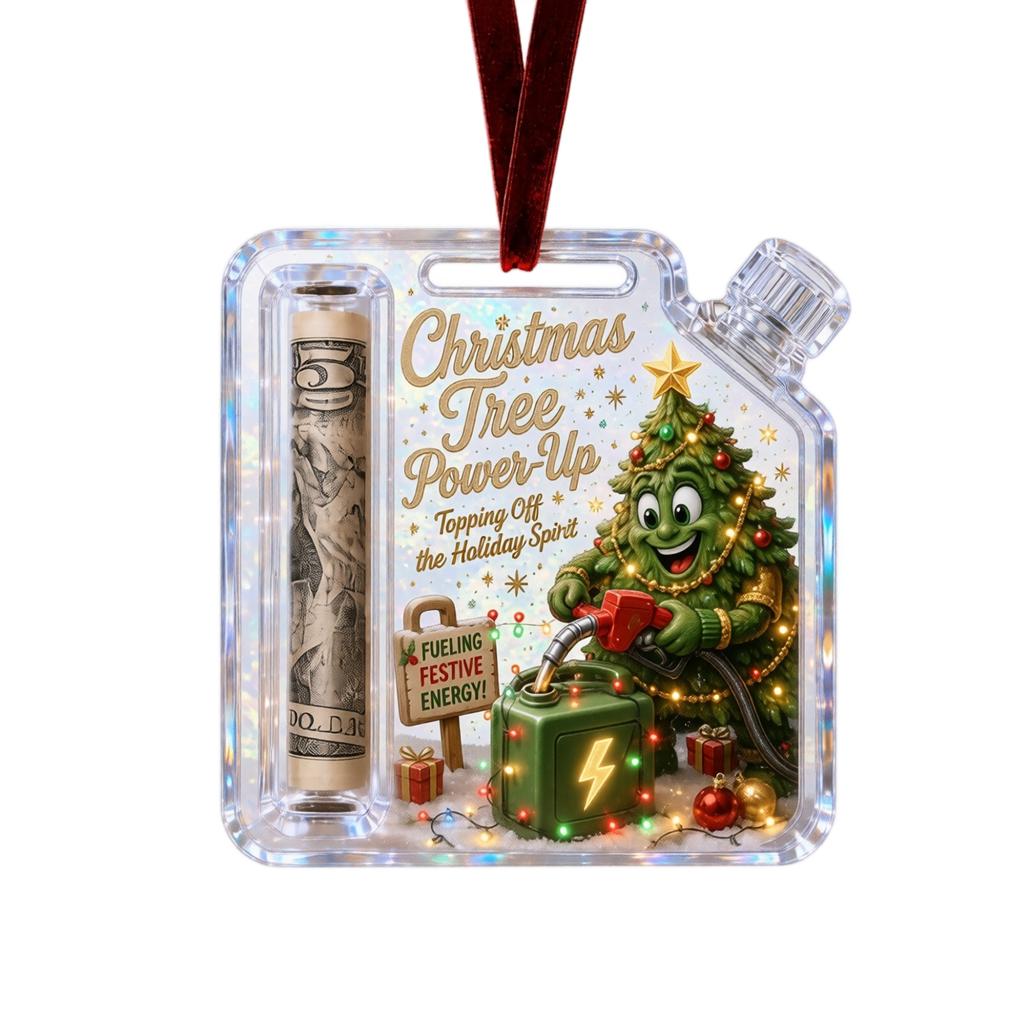 Christmas Oil Can Hanging Ornament for Gift Holder Holiday Decor