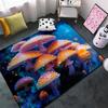 Fantasy Mushroom Pattern Carpet Dreamy Plants Theme Non-Slip Floor Mat Modern Home Decor Rug for Living Room Bedroom Kitchen