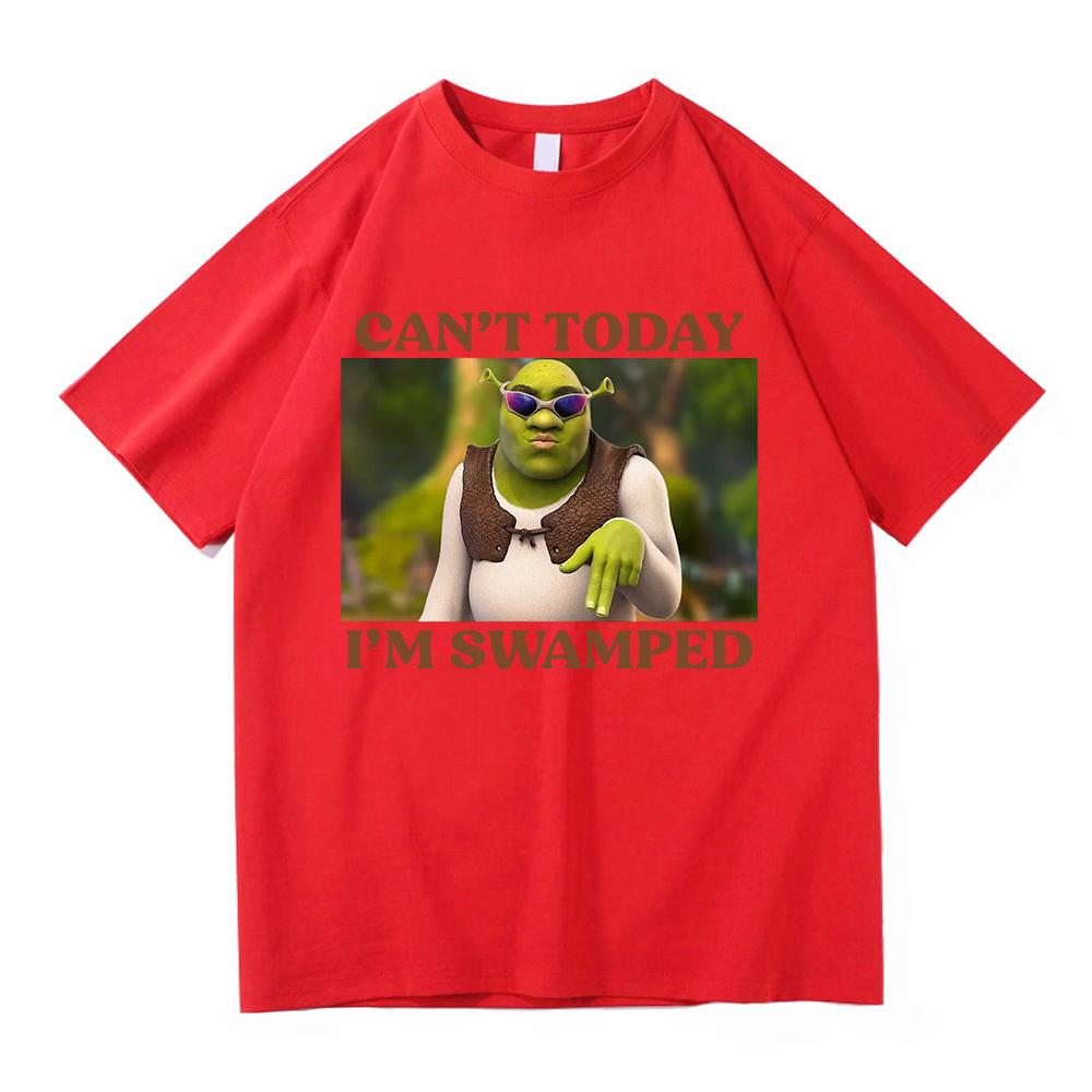 Cant Today Im Swamped T Shirt UnisexWomen Harajuku Aesthetic Graphic Funny Anime TShirt High Quality Vintage Cotton Tees Shirts