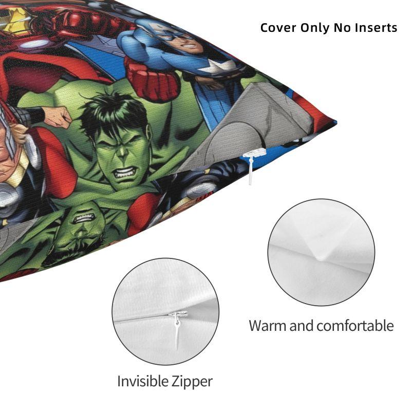 Custom Disney Iron Man Marvel Film Pillow Case 45x45cm Living Room Decoration Luxury Chair Cushion Square Pillowcase