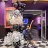 60pcs 12 inch black silver balloons with silver confetti, suitable for weddings, birthdays, pop parties, bridal showers parties