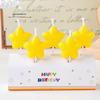 1/5Pcs Christmas Candles. Birthday Cake Decorations. Kids Birthday Colored Candle Holiday Party Star Candle Dress Up