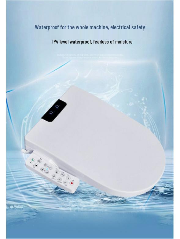 Smart Heated Toilet Seat with Self-Cleaning, Sterilization, and Drying Features